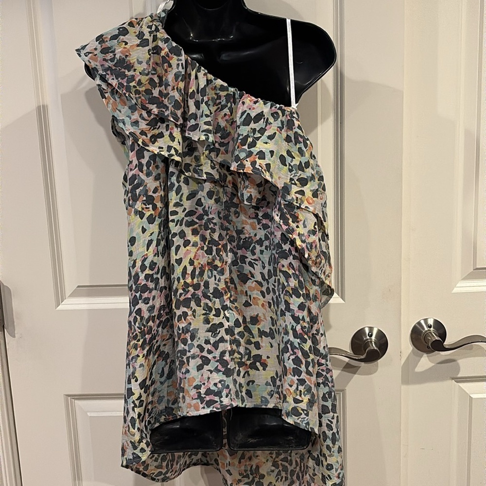 Lane Bryant 24 one arm blouse in muted colors - new with tags - Picture 2 of 4